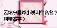 云綰寧墨曄小說叫什么名字(云綰寧墨曄小說叫啥名字)