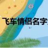 飛車情侶名字大全簡單（適合飛車情侶名字）