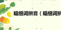 瞄組詞拼音(瞄組詞拼音有哪些)