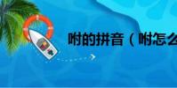 咐的拼音(咐怎么組詞)