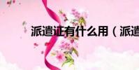 派遣證有什么用(派遣證的簡介)