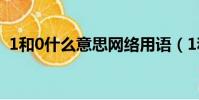 1和0什么意思網絡用語(1和0是什么意思)