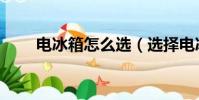 電冰箱怎么選(選擇電冰箱的技巧)