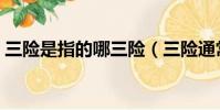 三險是指的哪三險(三險通常指的是哪三險)