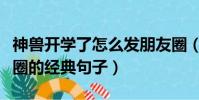 神獸開學了怎么發朋友圈(神獸開學了發朋友圈的經典句子)