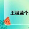 王祖藍個人資料（王祖藍資料簡介）