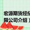 宏源期貨經紀有限公司（關于宏源期貨經紀有限公司介紹）
