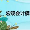 宏觀會計模式（關于宏觀會計模式介紹）