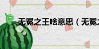 無冕之王啥意思(無冕之王的含義)