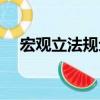 宏觀立法規劃（關于宏觀立法規劃介紹）