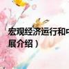 宏觀經濟運行和中長期發展（關于宏觀經濟運行和中長期發展介紹）