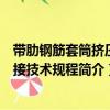 帶肋鋼筋套筒擠壓連接技術規程（關于帶肋鋼筋套筒擠壓連接技術規程簡介）