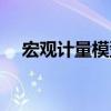 宏觀計量模型（關于宏觀計量模型介紹）