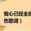 我心已經全部是傷是什么歌（我心已經全部是傷歌詞）