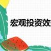 宏觀投資效益（關于宏觀投資效益介紹）
