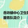 岳坊鎮中心衛生院志愿服務隊（關于岳坊鎮中心衛生院志愿服務隊簡介）
