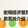 宏觀經濟管理信息系統（關于宏觀經濟管理信息系統介紹）