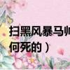 掃黑風暴馬帥是怎么死的（掃黑風暴馬帥是如何死的）