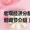 宏觀經濟分配計劃調節（關于宏觀經濟分配計劃調節介紹）