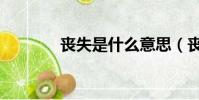 喪失是什么意思(喪失解釋)