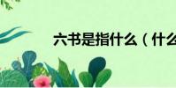 六書是指什么(什么是六書)