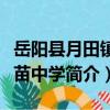 岳陽縣月田鎮花苗中學（關于岳陽縣月田鎮花苗中學簡介）