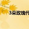 3朵玫瑰代表什么意思（玫瑰花介紹）