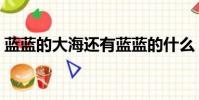 藍藍的大海還有藍藍的什么(藍藍的怎么接)