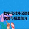 數字化對外漢語教學實踐與反思（關于數字化對外漢語教學實踐與反思簡介）