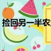 撿回另一半農業（關于撿回另一半農業簡介）