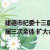 建德市紀委十三屆三次全體 擴大會議（關于建德市紀委十三屆三次全體 擴大會議介紹）