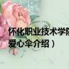 懷化職業技術學院校園愛心傘（關于懷化職業技術學院校園愛心傘介紹）