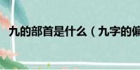 九的部首是什么(九字的偏旁部首是什么)