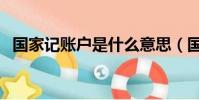 國家記賬戶是什么意思(國家記賬戶意思)