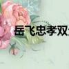 岳飛忠孝雙全（關于岳飛忠孝雙全簡介）