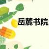 岳麓書院史（關于岳麓書院史簡介）