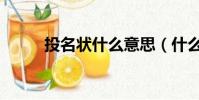 投名狀什么意思(什么是投名狀)