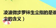 凌波微步羅襪生塵指的是誰(凌波微步羅襪生塵的含義)
