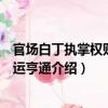 官場白丁執掌權財：官運亨通（關于官場白丁執掌權財：官運亨通介紹）