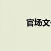 官場文化（關于官場文化介紹）