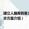 建立人腦庫的意義及初步方案（關于建立人腦庫的意義及初步方案介紹）