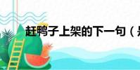 趕鴨子上架的下一句(是什么意思)