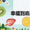 幸福到底是什么（你知道是什么嗎）