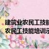 建筑業農民工技能培訓示范工程實施辦法 試行（關于建筑業農民工技能培訓示范工程實施辦法 試行介紹）