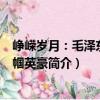 崢嶸歲月：毛澤東與巾幗英豪（關于崢嶸歲月：毛澤東與巾幗英豪簡介）