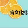 官文化批判（關于官文化批判介紹）
