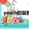 peach的復數形式是什么（peach是什么意思）
