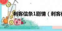 刺客信條1劇情(刺客信條1簡介)
