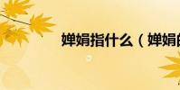 嬋娟指什么(嬋娟的解釋)
