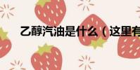 乙醇汽油是什么(這里有具體的說明)